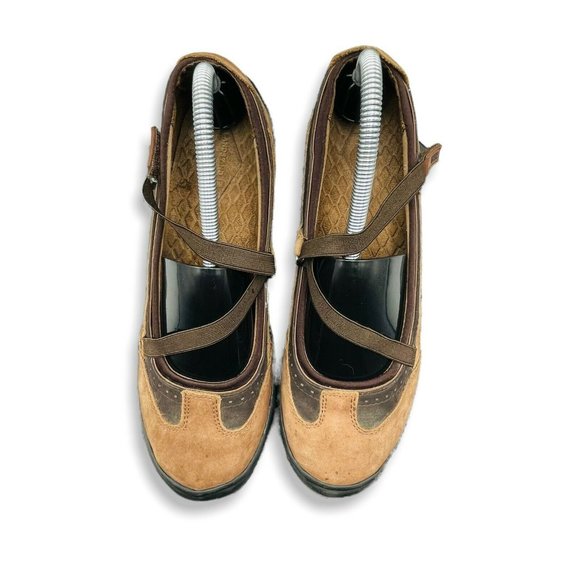 Lands' End Shoes Lands End Mary Jane Shoes Slip On Brown Sz 9 Women